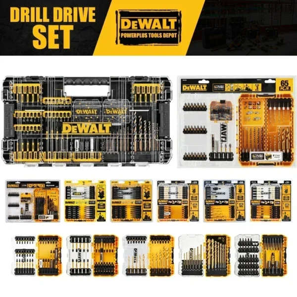 DEWALT DWANGFT100SET DT71563 DT70758 DT70705 DT70732T DT70730T DT70702 Drill Drive Screwdriving Bit Set Tool Accessories