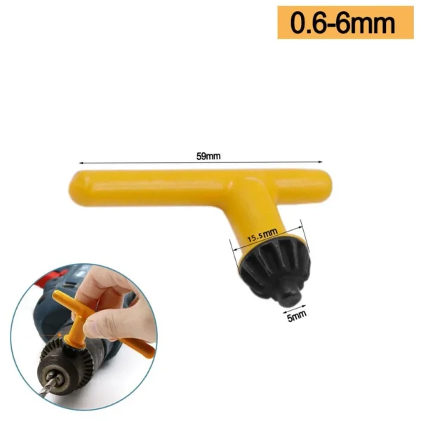 Chuck Key Set for Power Tools, Helps Secure and Adjust Drill Bits, and Reliable, Suitable for DIY and Professional Use