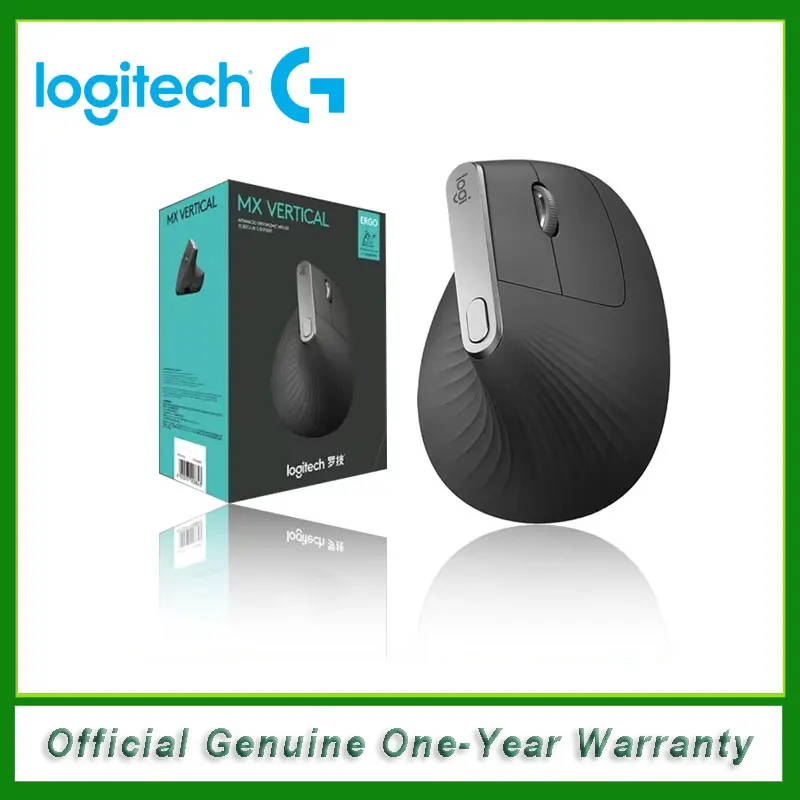 Original Logitech MX Vertical Bluetooth Wireless Ergonomic Mouse 4000DPI Multi-function With 2.4GHz USB Rechargeable for Office