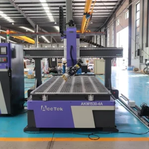AccTek Wood CNC Router 3D Carving Cutting Machine 1500*3000mm 2000*3000mm ATC 10 Tools Furniture Line Production 3/4/5 Axis