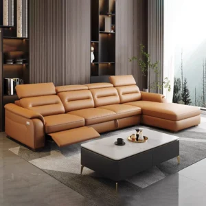 MINGDIBAO Multifunctional Convertible Sofa Bed With Eletric Recliner, Folding Sofa Cama With Power Reclining Seats & Storage Box