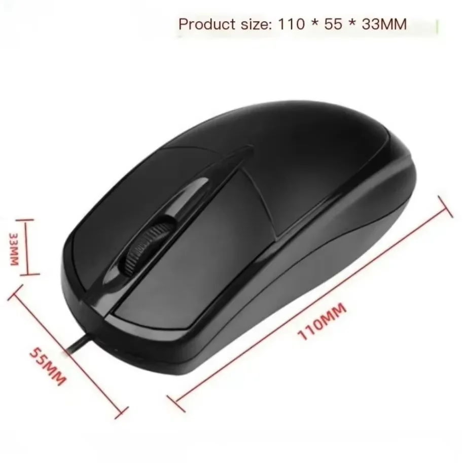 USB Optical Wired Mouse Laptop Home Office Mouse Anti Slip Roller 3D 1200DPI Game Mause Computer Accessories For PC Desktop - Image 6
