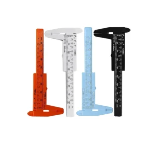 1pc 80mm Mini Plastic Sliding Vernier Caliper Gauge Measure Tool Ruler Micrometer For Jewelry Measurement