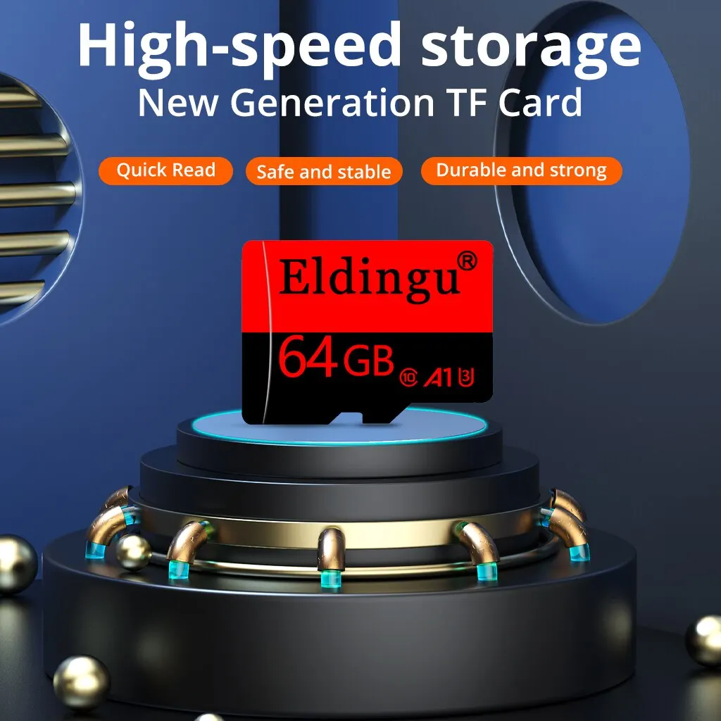 Eldingu Memory Card 32GB 64GB 128GB A1 U3 Class10 Mini TF Card U1 TF Card for Cell Phones Car Devices Computers Drones - Image 2