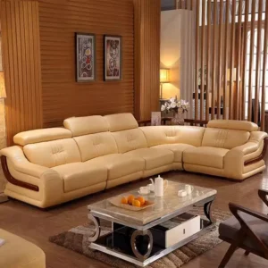 MANBAS Premium Italian Genuine Leather Sofa Sets Big Sectional Couch Living Room Sofas With Adjustable Headrests Home Furniture