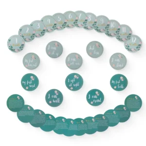 Baby Milestone Wooden Cards Newborn Monthly Growth Photography Photo Milestones Commemorativenir Accessories Baby Grow up Gifts