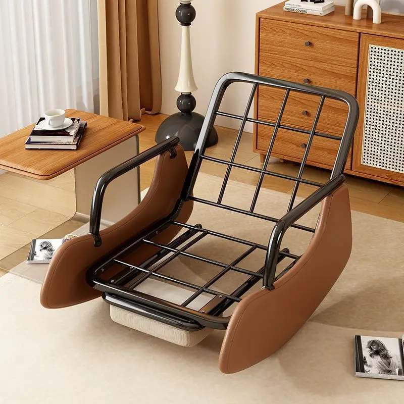 Napping rocking chair lazy lounger leisure sofa indoor balcony single sofa household chair can sit or lie down small rocking cha - Image 4