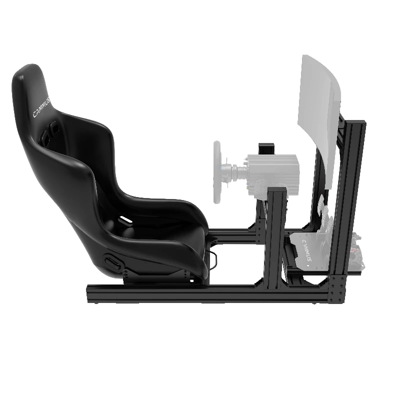 lglCAMMUS Racing Simulator Accessories F1 Game Cockpit Seat Bracket Aluminium Gaming Chair with Screen Steering Wheel Stand