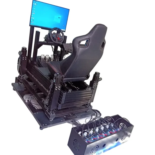 Original factory offer home use 9d vr simulator with 4DOF +TL+Surge servo motor actuator kits new gaming car racing simulator