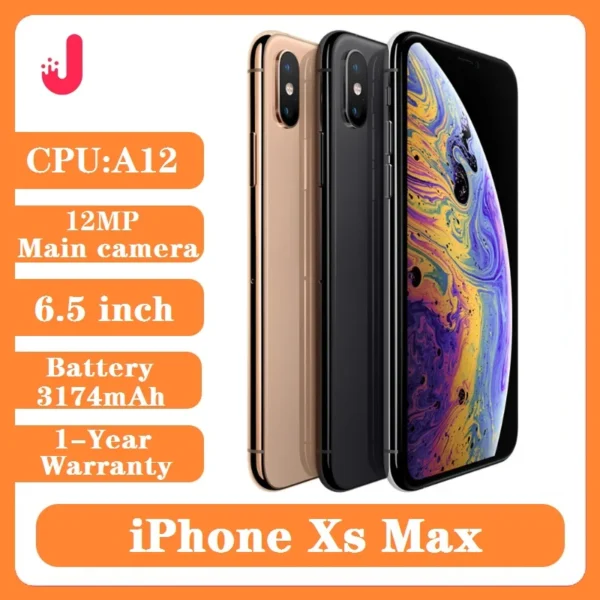 Original Unlocked Apple iphone xs max 4G LTE 4G RAM 64gb/256gb ROM A12 Bionic IOS iphonexsmax