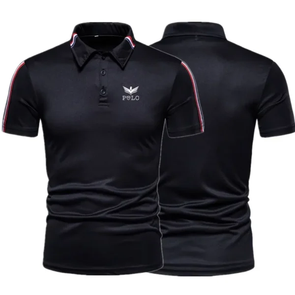 Brand new 2025 New Spring Collection Men's Short sleeved Polo Shirt, Fashionable and Casual Slimming Shirt