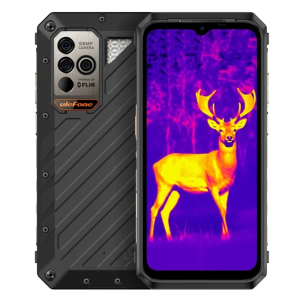 Ulefone Power Armor 18T Ultra 5G Rugged Smartphone 6.58" 12GB+512GB Android 13 Thermal ImagingCamera FLIR® 9600mAh 108MP 66W NFC