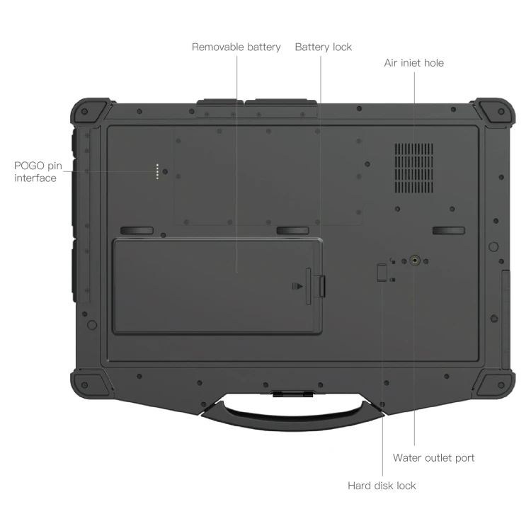 New Arrival CENAVA EM-X15T Rugged Laptop, 16GB+256GB, 15.6 inch Windows11 Core i5-1135G7 Quad Core, IP65 Waterproof - Image 3