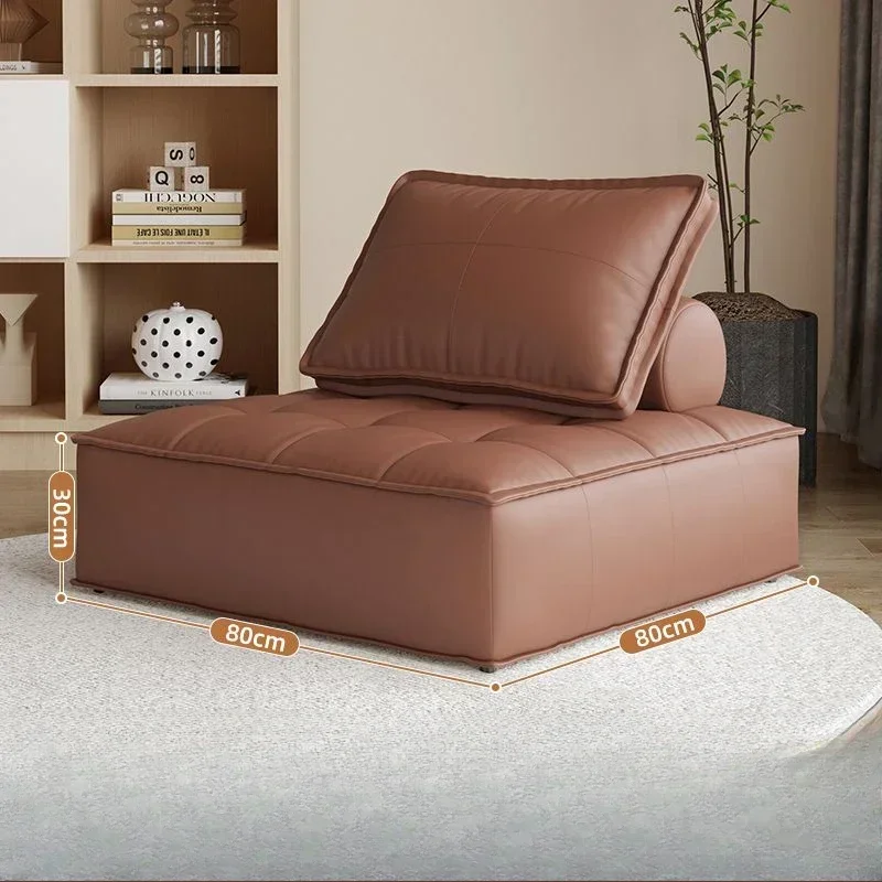 Living Room Rental Room Lazy Sofa Tofu Block Small Apartment Single Bedroom Chair Furniture Living Room Sofa Combination Sofa - Image 6