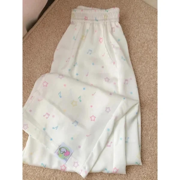 Women's Sweet Cutetrousers Loose-fit Bell Bottoms Casual Simple Pants For Sleep Home Wear Trendy Outerwear