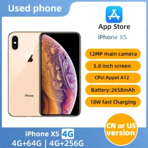 Apple iphone XS 4G ios 5.8 inch OLED Screen 256GB 2658mah Battery ROM All Colours in Good Condition Original used phone