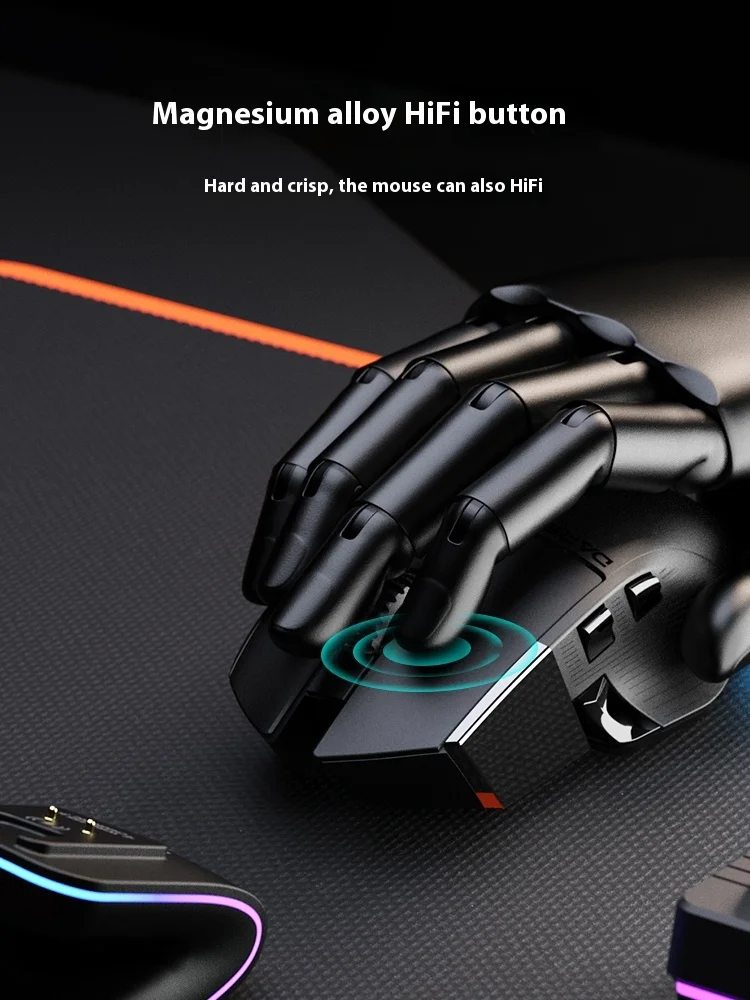 DAREU A980Pro Game Mouse Three Mode Magnesium Alloy Mouse Lightweight Office E-Sports Game Mouse Accessories Customization Gift - Image 4