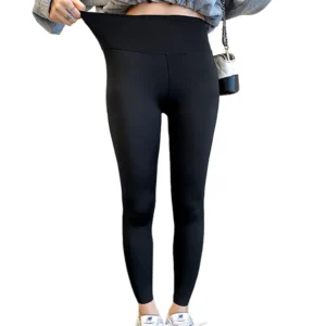 BIVIGAOS Spring New Leisure Shark Leggings Pants Women's Slim Tight-Fitting Elastic High Waist Black Sports Fitness Leggings