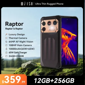 [World Premiere] IIIF150 Raptor Rugged Smartphone Thermal Imaging 6.8'' 120Hz 10000mAh 12GB+256GB 108MP UltraThin Rugged
