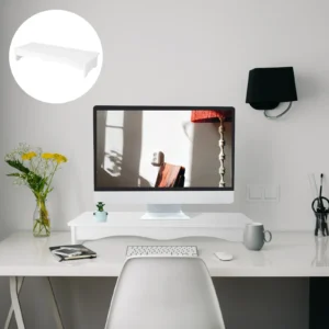 Storage Rack Computer Heightened Shelf Keyboard Stand for Desktop Drawer Plastic Monitor Rising