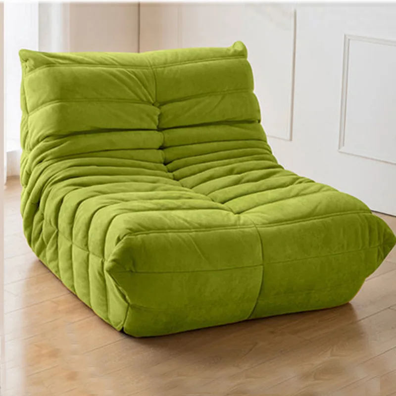 Net-red caterpillar technology cloth, lazy sofa, velvet cloth, simple modern living room, bedroom, single chair - Image 2