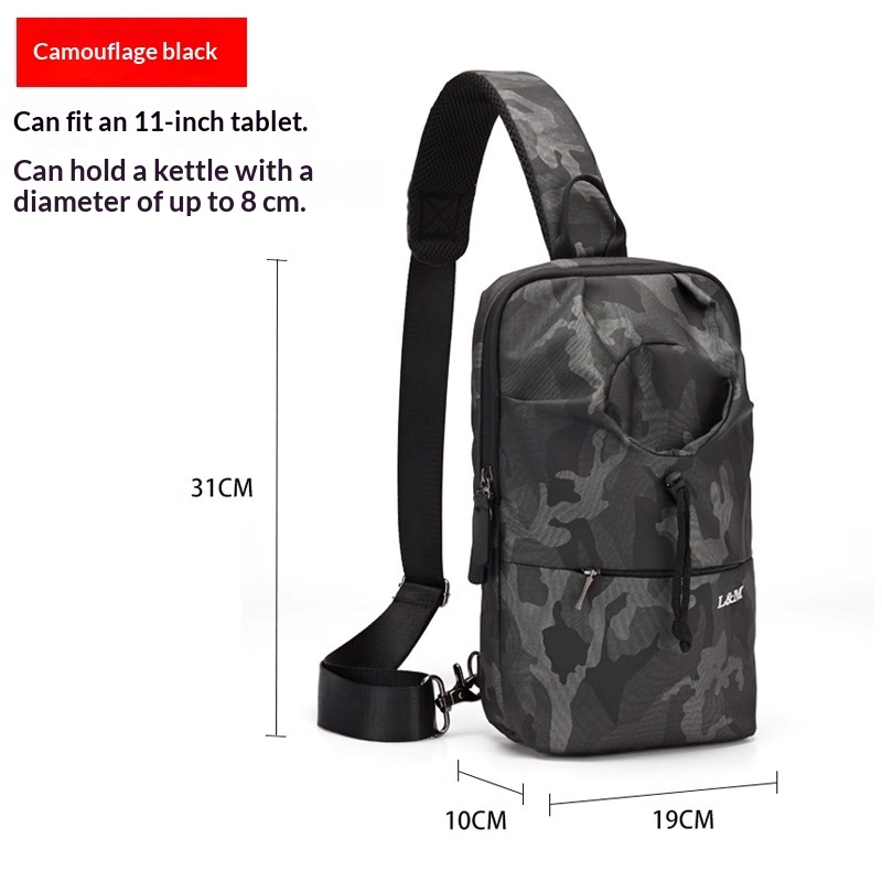 Mens Large-capacity Crossbody Chest Bag For Cycling - Image 10