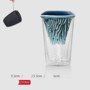 Double Anti-scalding Glass Tea Cup Filter Cup