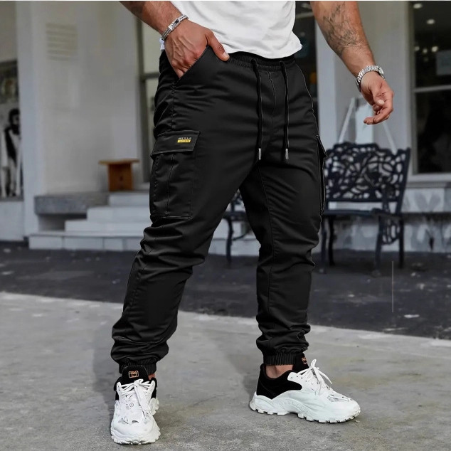 Mens Outdoor Casual Long Pants Sweatpants American Style - Image 3