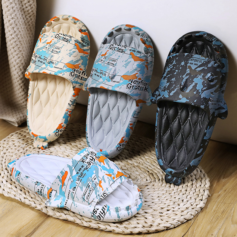 Home Slippers Cute Shark Couple Casual Large - Image 2