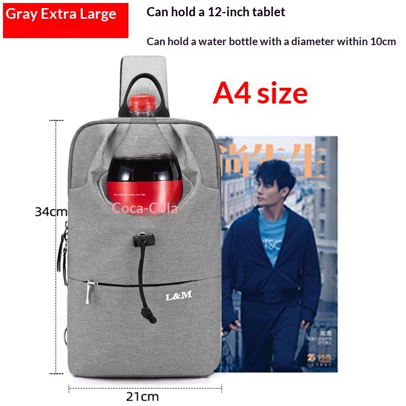 Mens Large-capacity Crossbody Chest Bag For Cycling - Image 9