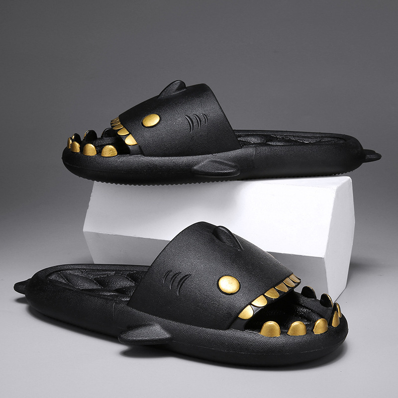 Home Slippers Cute Shark Couple Casual Large - Image 7