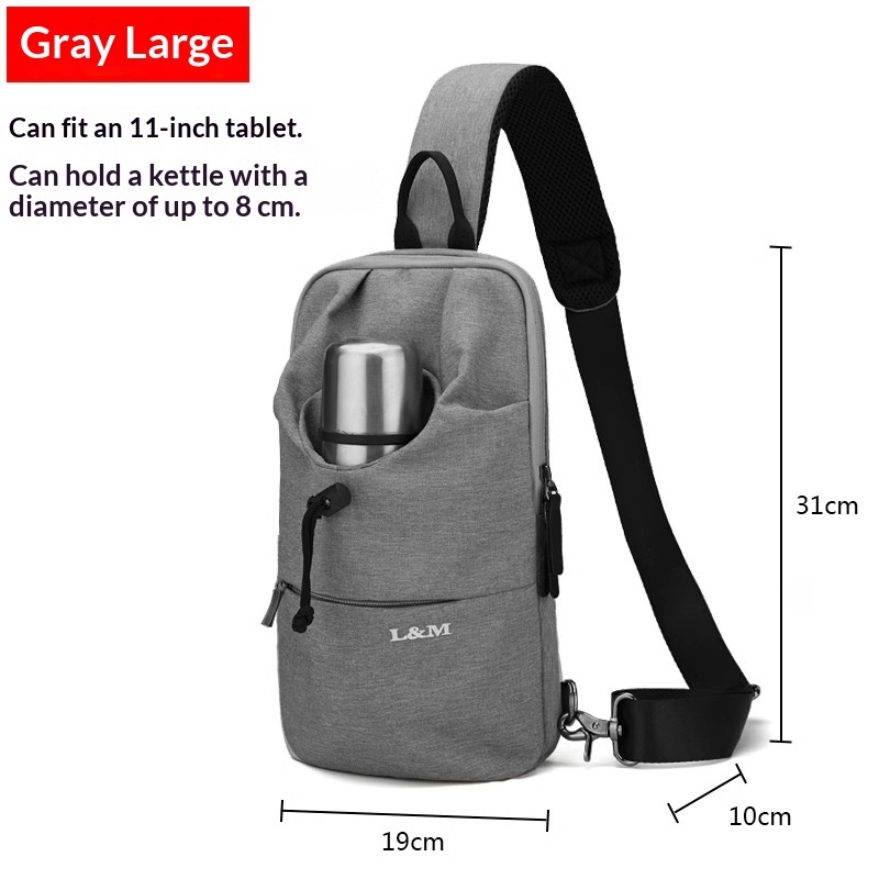 Mens Large-capacity Crossbody Chest Bag For Cycling - Image 8