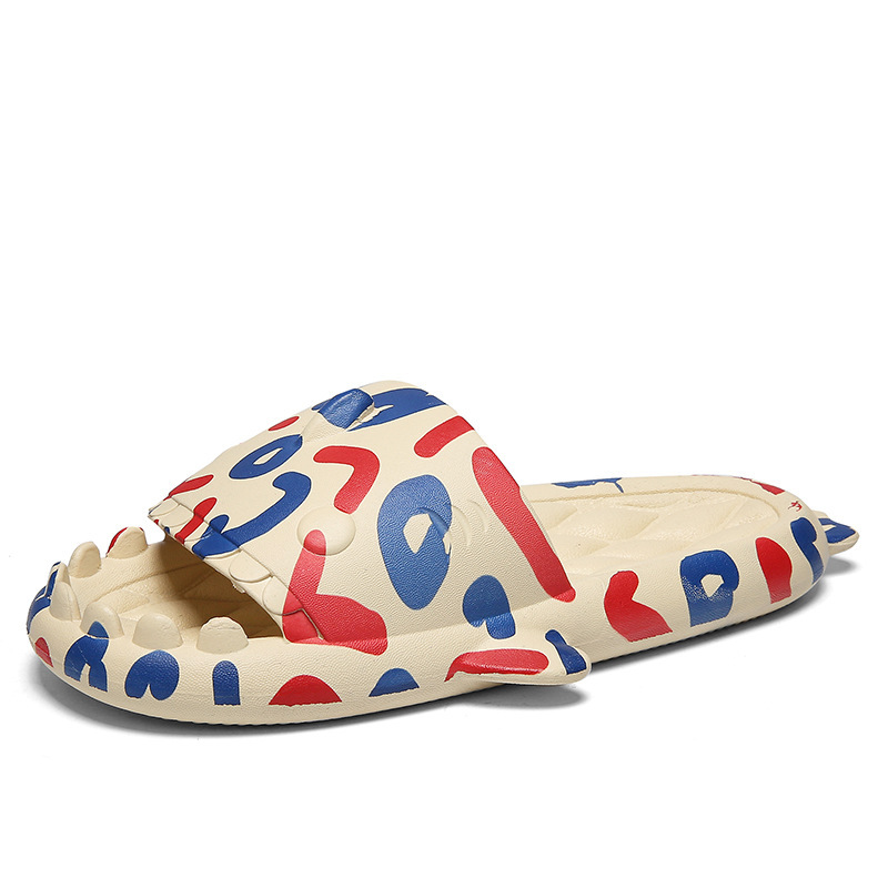Home Slippers Cute Shark Couple Casual Large - Image 5