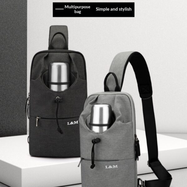 Mens Large-capacity Crossbody Chest Bag For Cycling