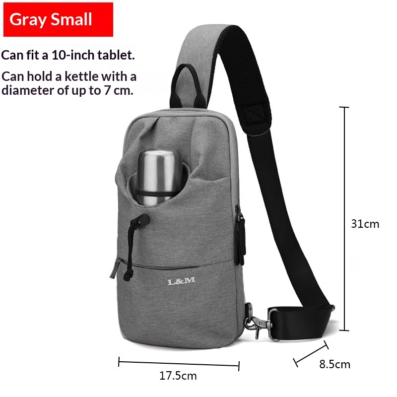 Mens Large-capacity Crossbody Chest Bag For Cycling - Image 7