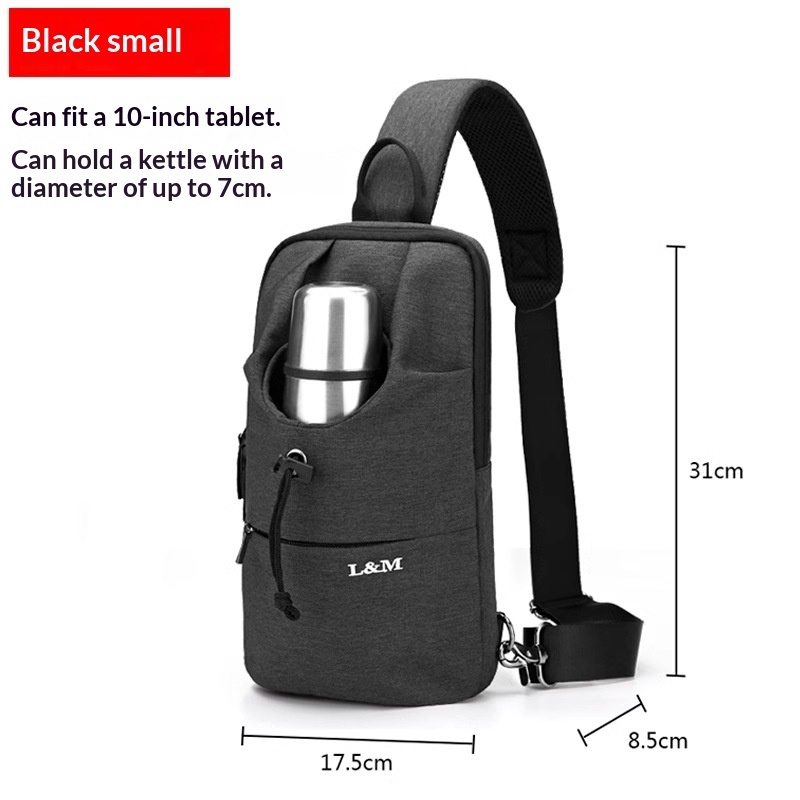 Mens Large-capacity Crossbody Chest Bag For Cycling - Image 4