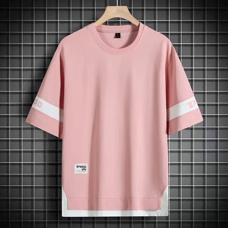 Hip Hop Streetwear Men's Summer Classic Short Sleeve T-shirt Fashion Loose Casual Japanese Style All-match O-neck Tops Male - Image 4